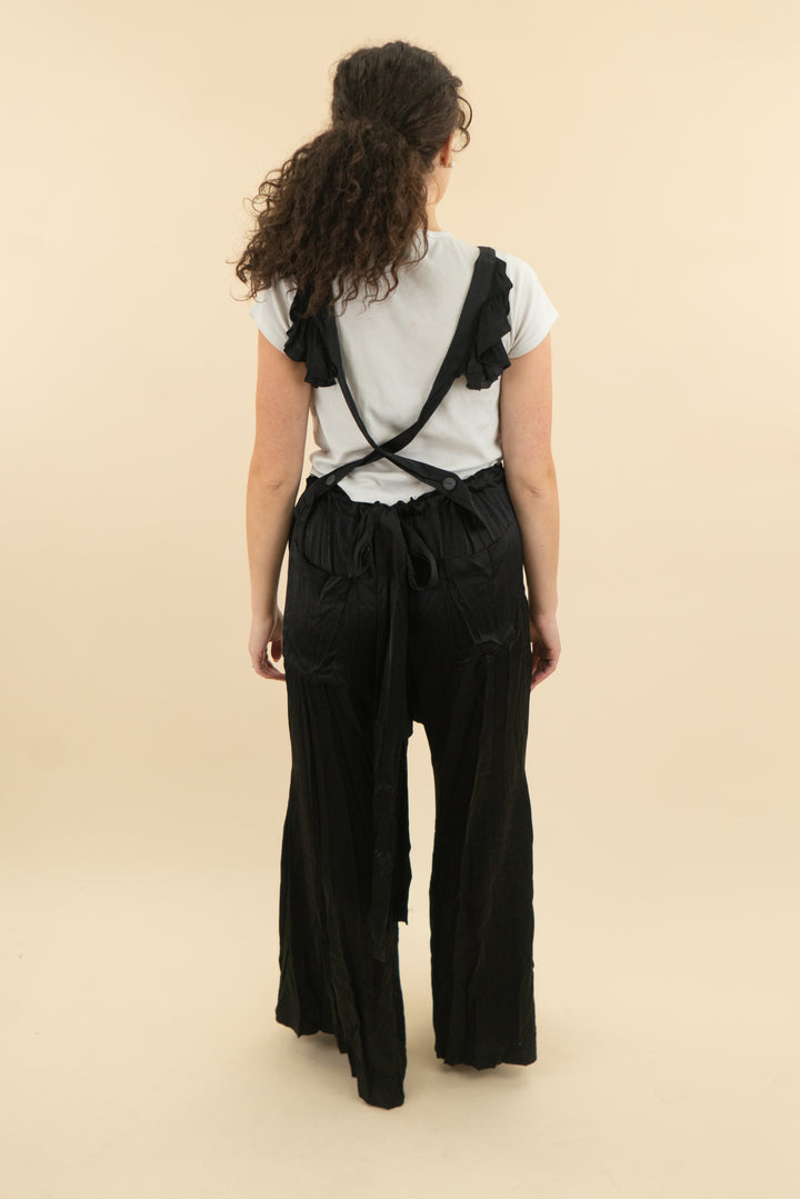 Selkie Black Backless Jumpsuit (xs; retail $209)