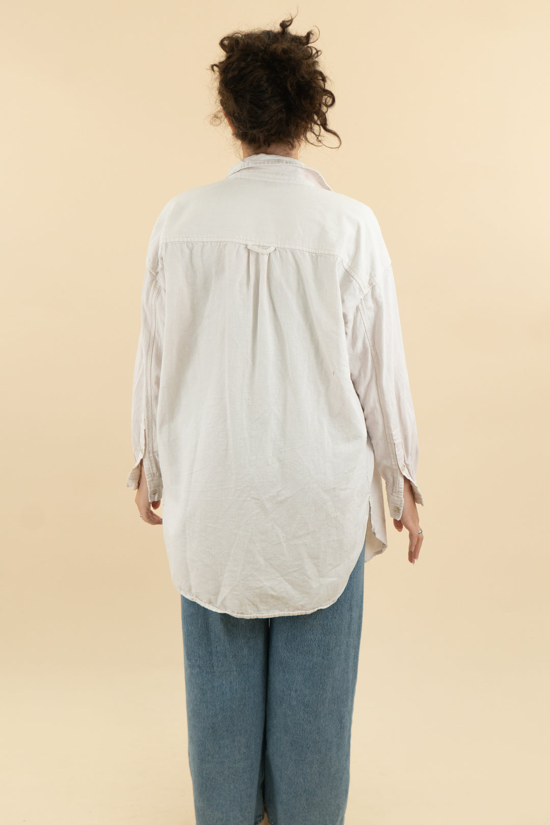 Pilcro White Long Sleeve Collared Button Down (s; retail $98)