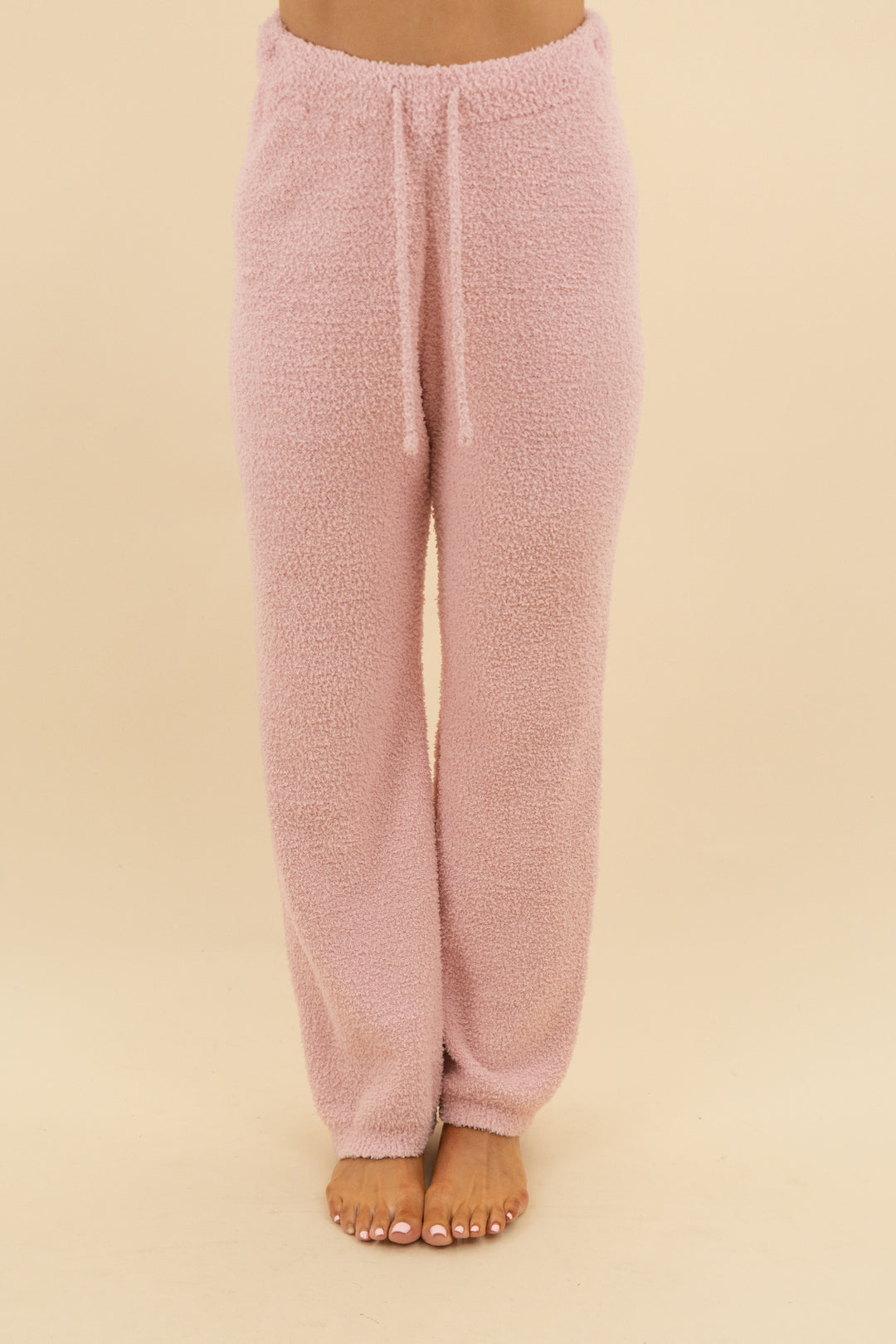 pink fuzzy sweatpants (m; retail $48)