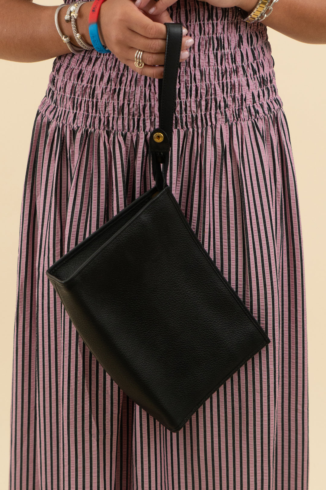Burberry Black Leather Clutch