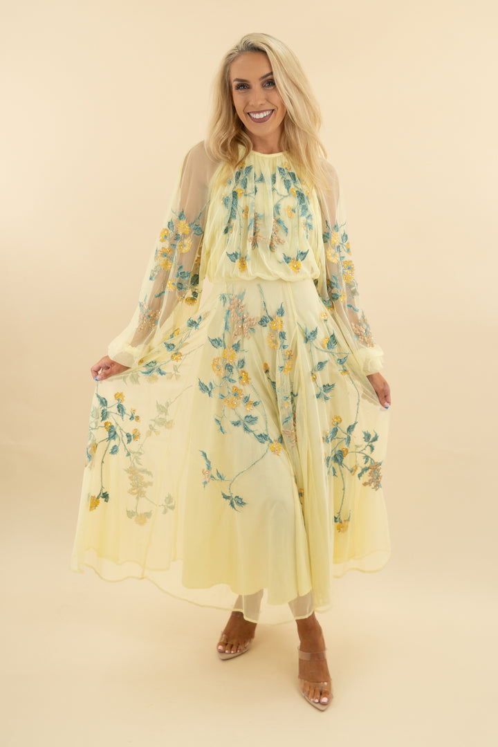 asos yellow and blue floral maxi (2)