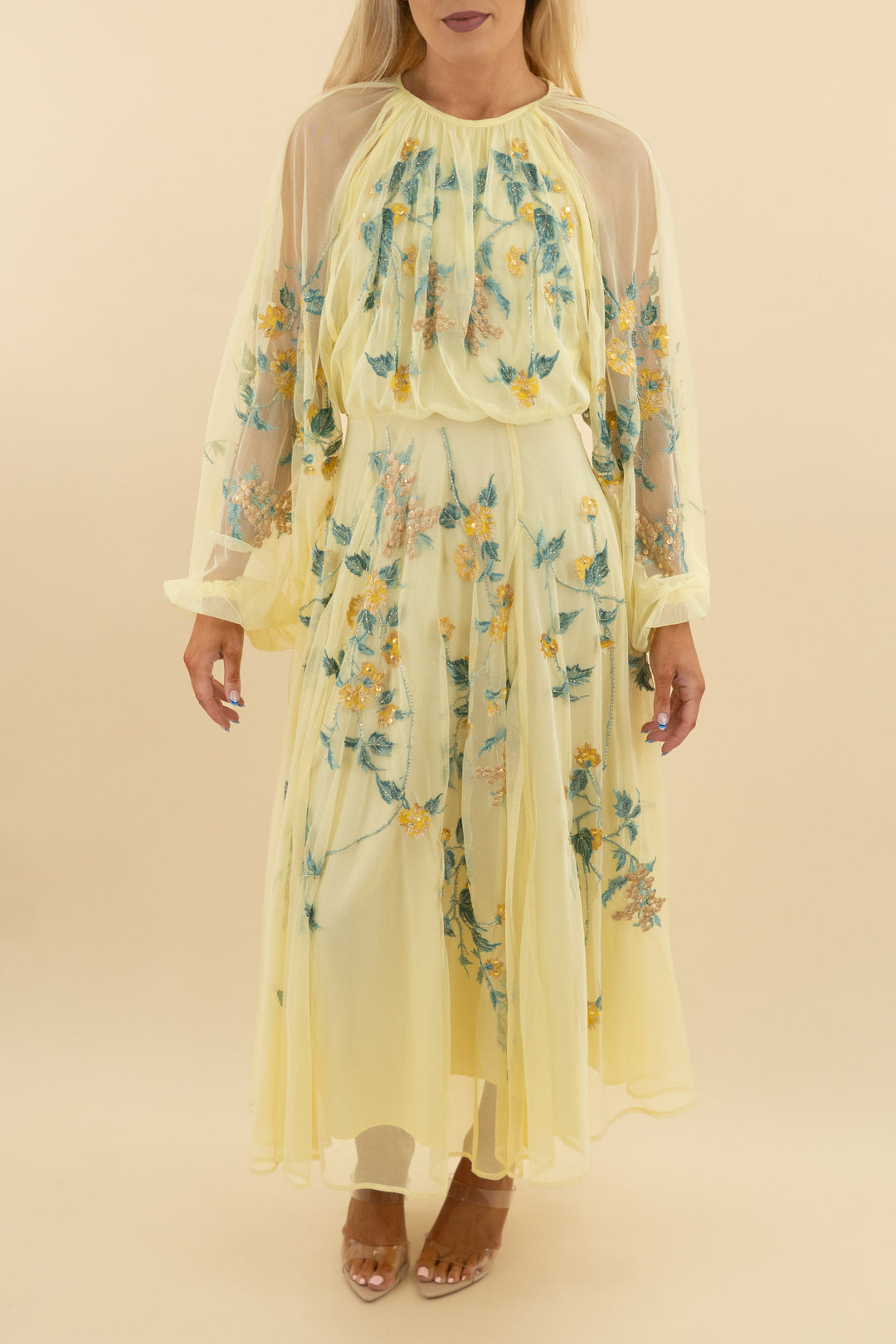 asos yellow and blue floral maxi (2)
