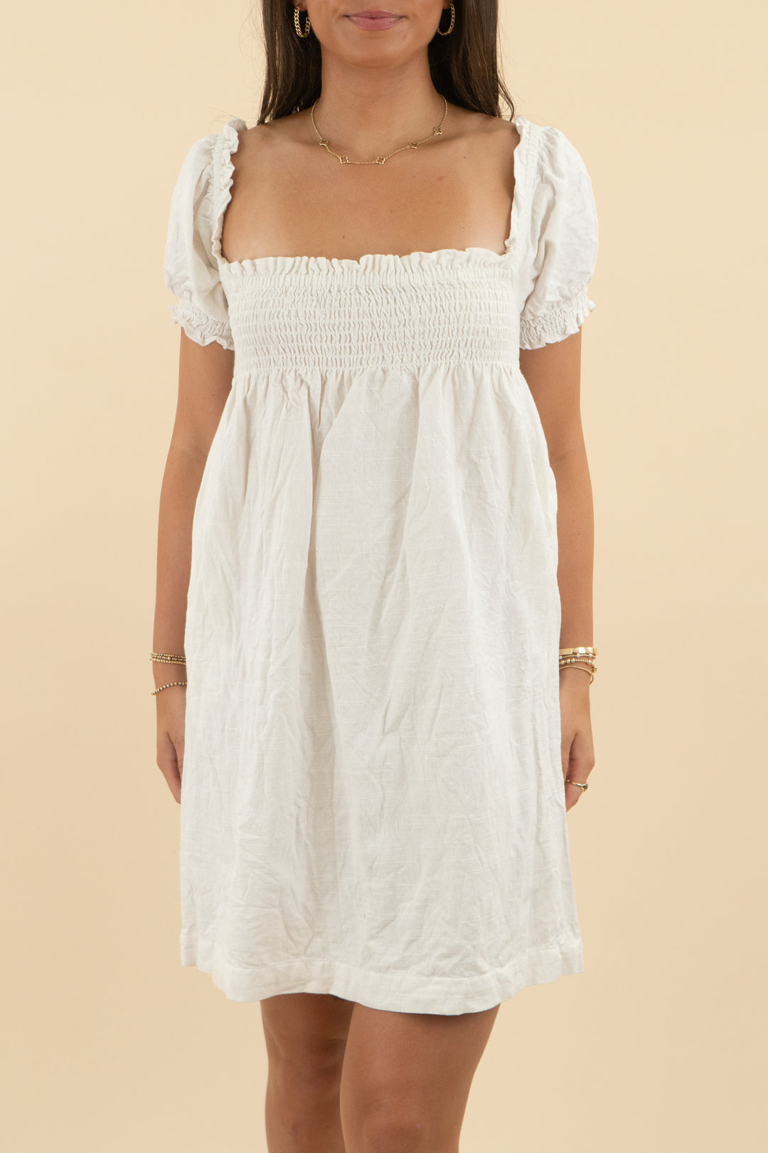 Faherty White Mini Dress (s: retail $178)