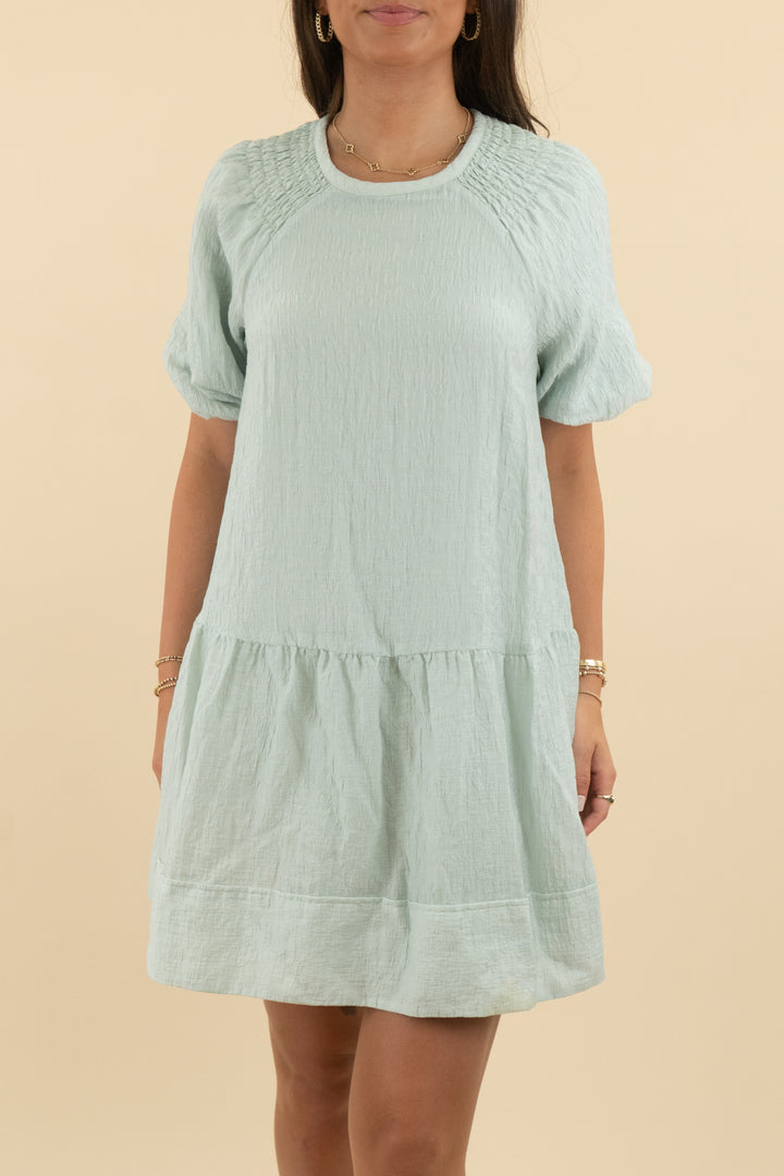 Club Monaco Mint Textured Mini Dress (s: retail $229)