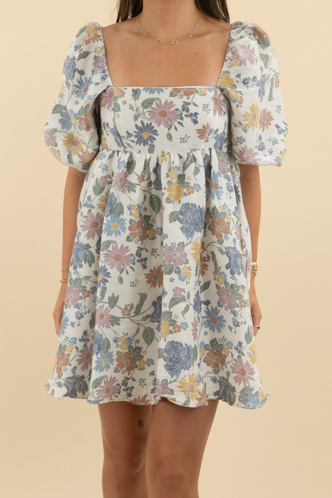 Storia Silver Metallic Floral Mini Dress (s: retail $98)