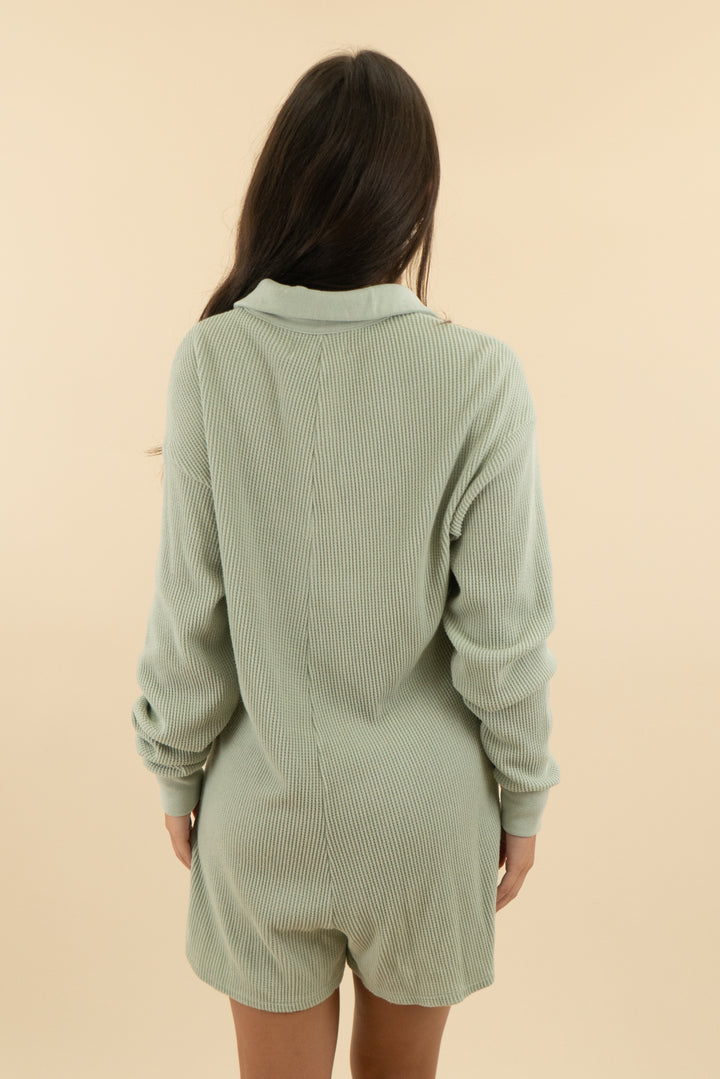 Abercrombie & Fitch Green Lounge Romper (st: retail $60)