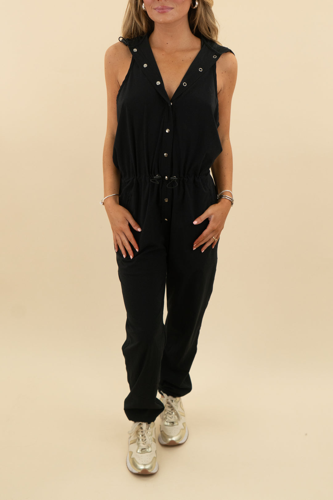 9 2 5 fit activewear jogger jumpsuit with hood (s; retail $230)