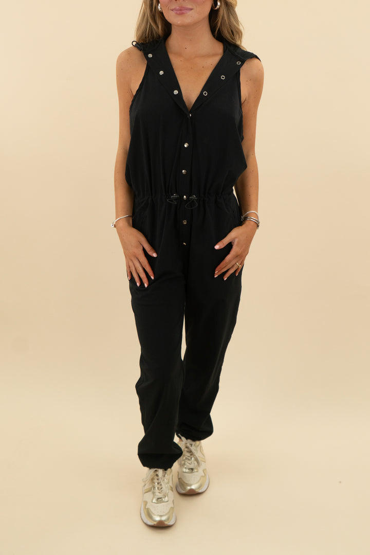 9 2 5 fit activewear jogger jumpsuit with hood (s; retail $230)