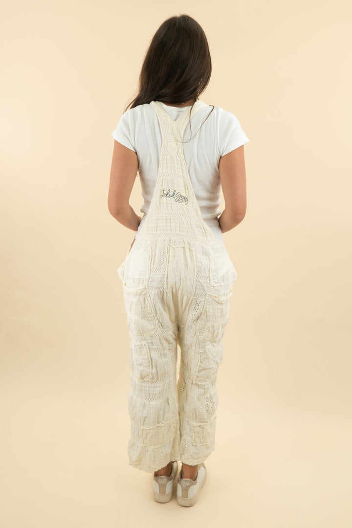 faded gypsy cream baggy overall (s/m)
