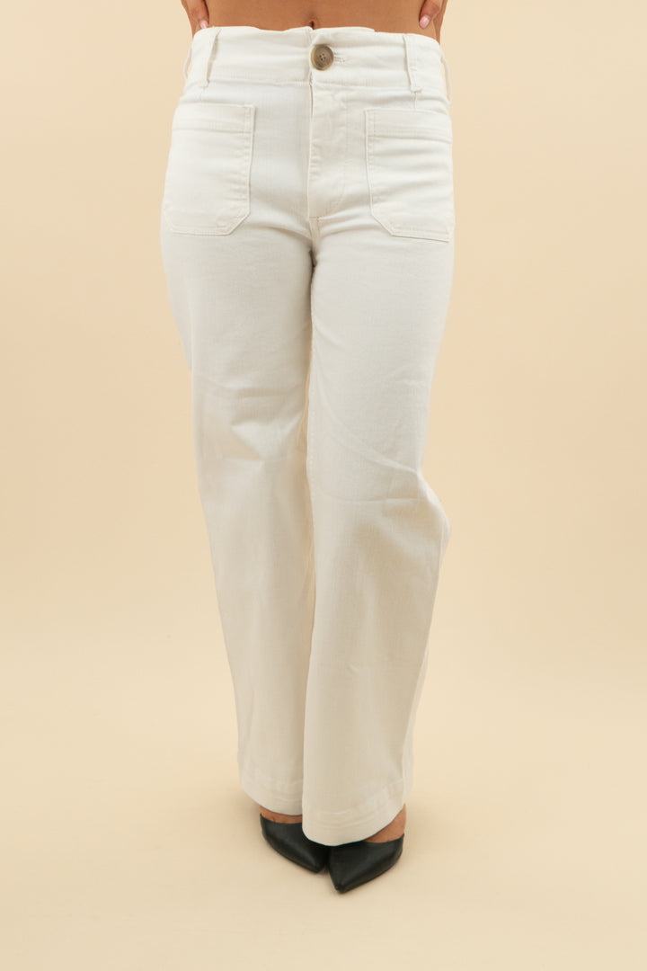 Maeve The Colette Full Length White Pants nwt (26; retail $140)