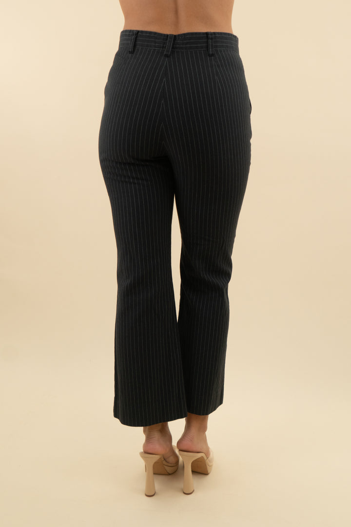 The Great Black Pinstripe Pants (26; retail $395)