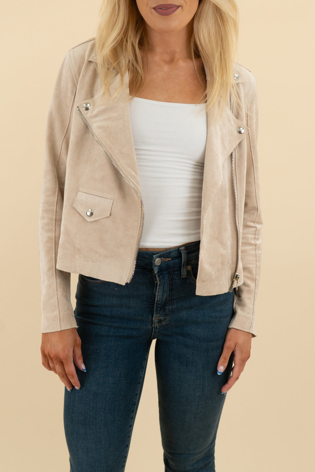 Blank Nyc Nude Pink Jacket (s: retail $198)