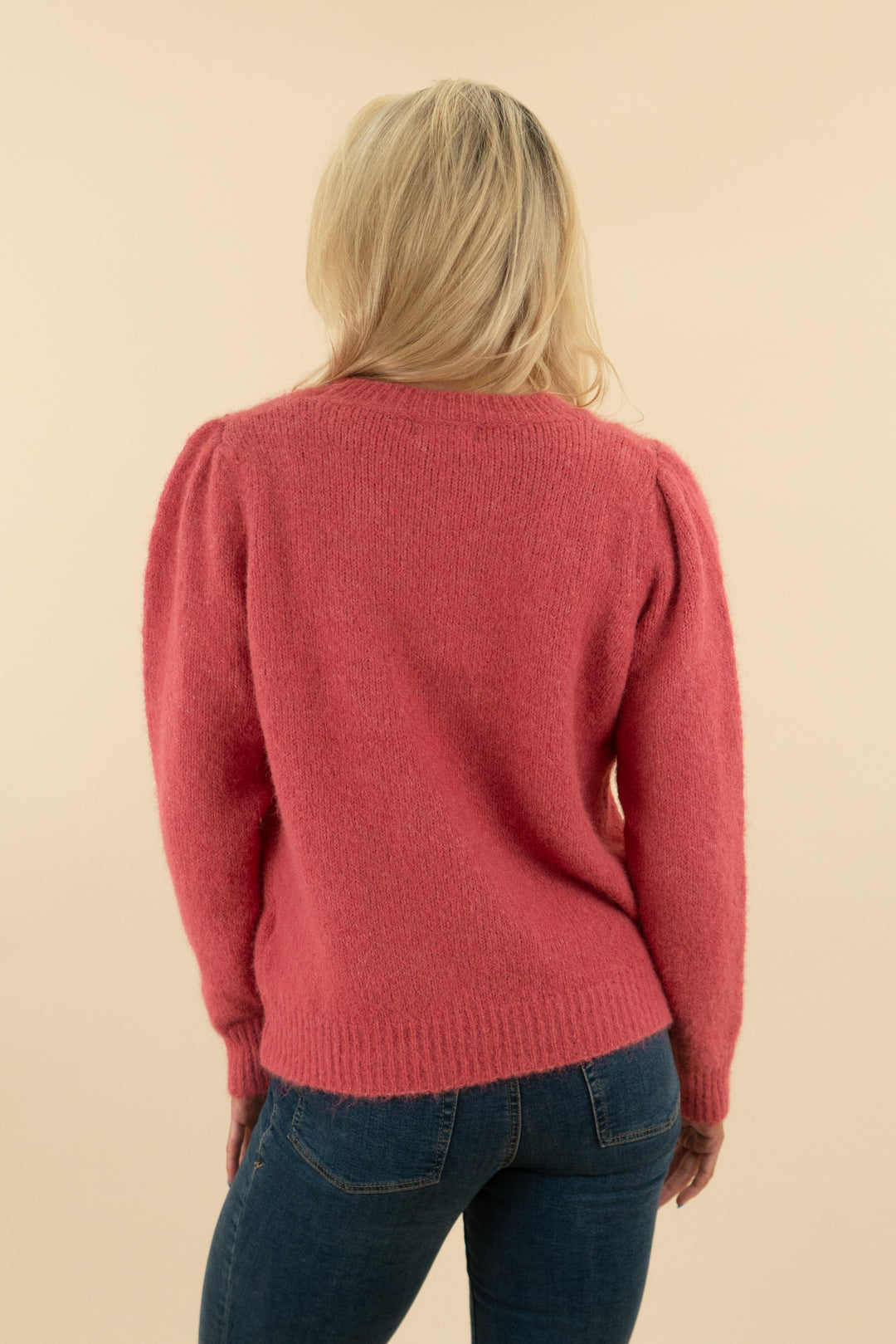 anna kay strawberry pink leopard bow sweater (s; retail $548)