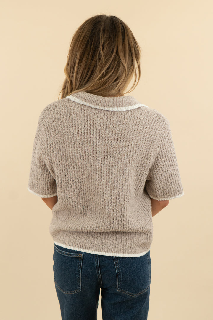 Abercrombie & Fitch Brown Collared Button Up Top (m: retail $65)