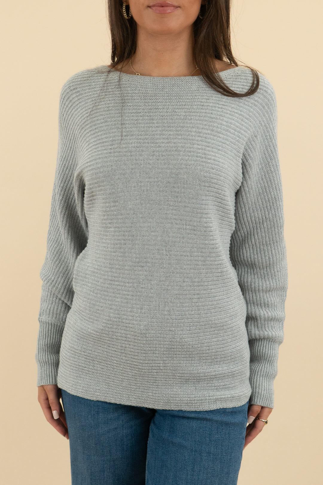 boston proper grey boatneck sweater nwt (s; retail $60)