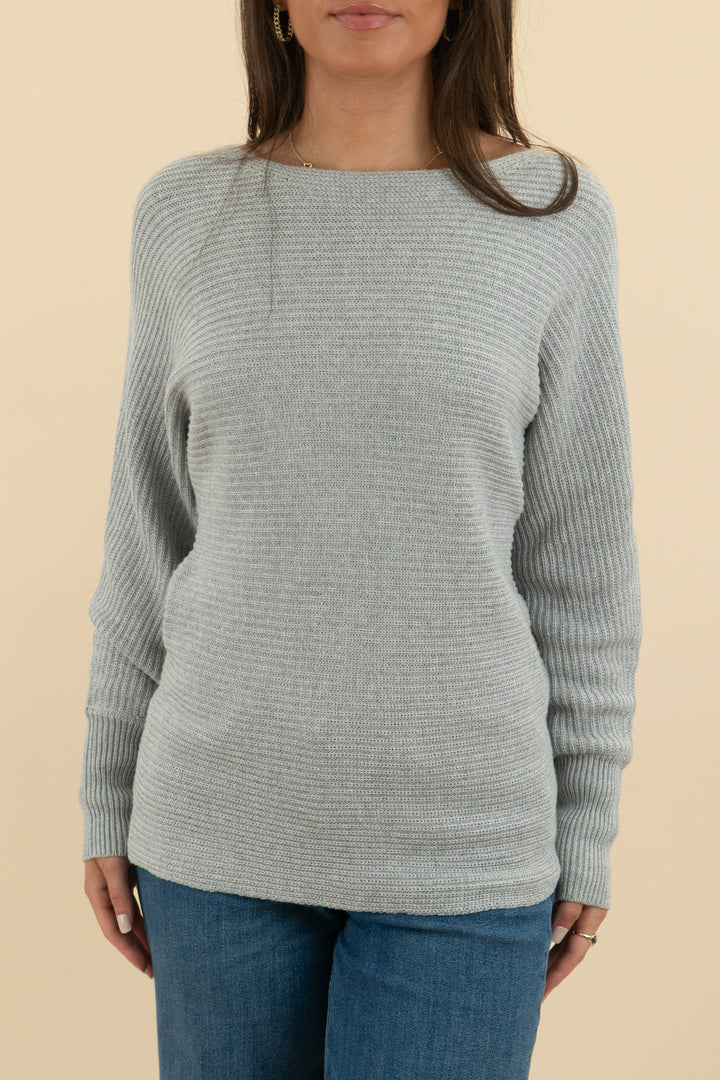 boston proper grey boatneck sweater nwt (s; retail $60)