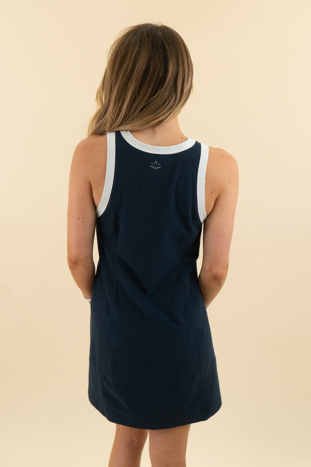 beyond yoga navy tennis dress (s; retail $128)