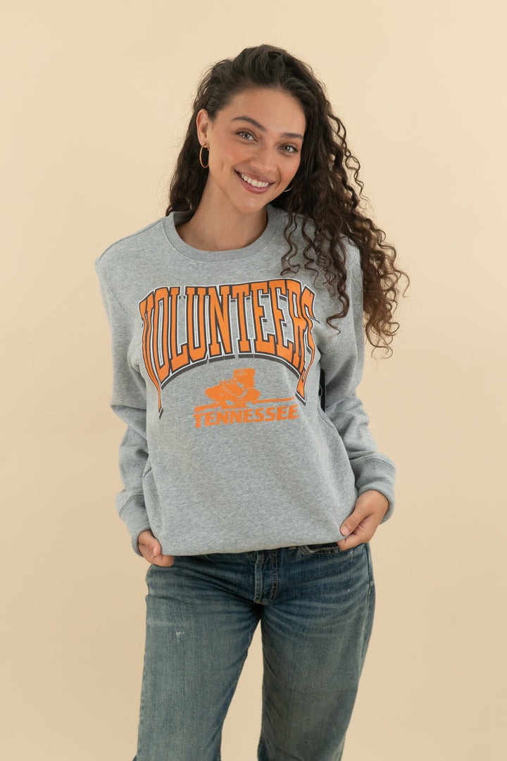 47 brand grey "volunteers" crewneck sweatshirt nwt (s; retail $75)