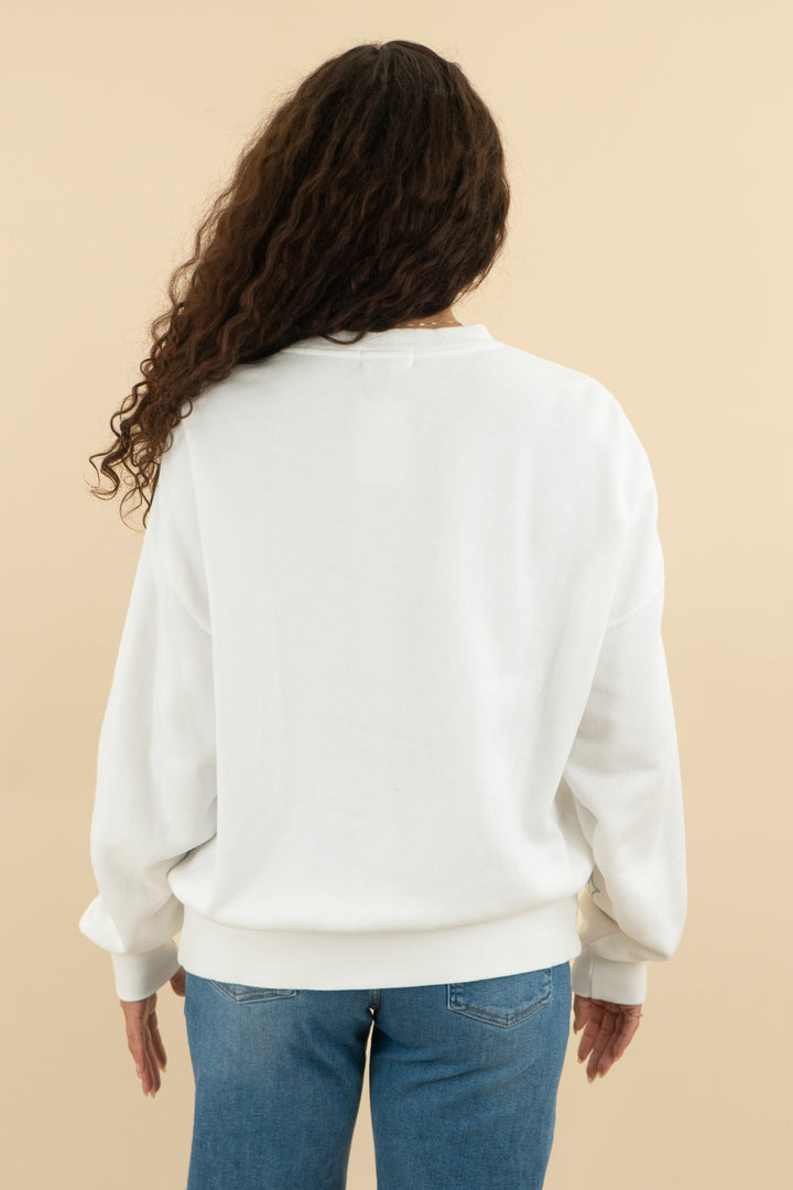 22. inzy white crewneck sweatshirt (m; retail $60)