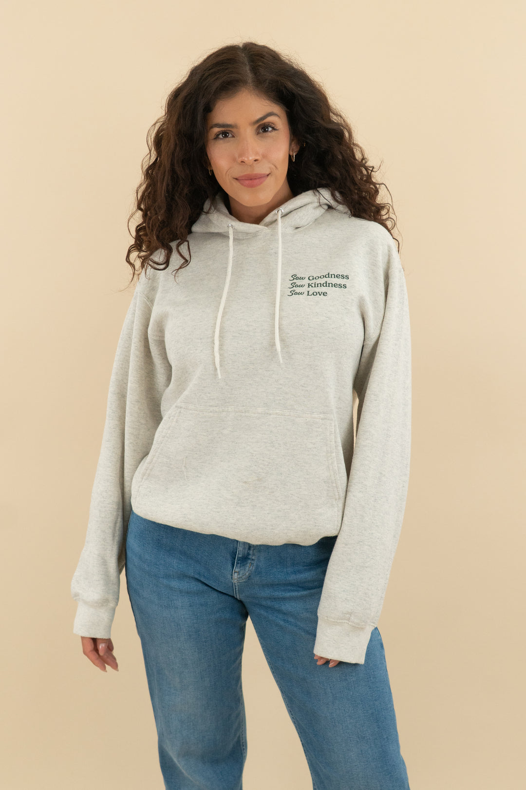 grey reap what you sow hoodie (m; retail $60)