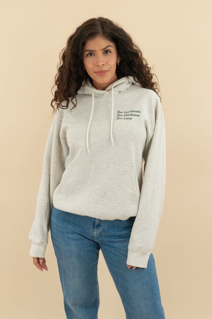 grey reap what you sow hoodie (m; retail $60)