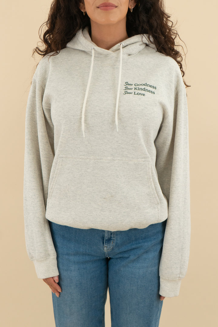grey reap what you sow hoodie (m; retail $60)