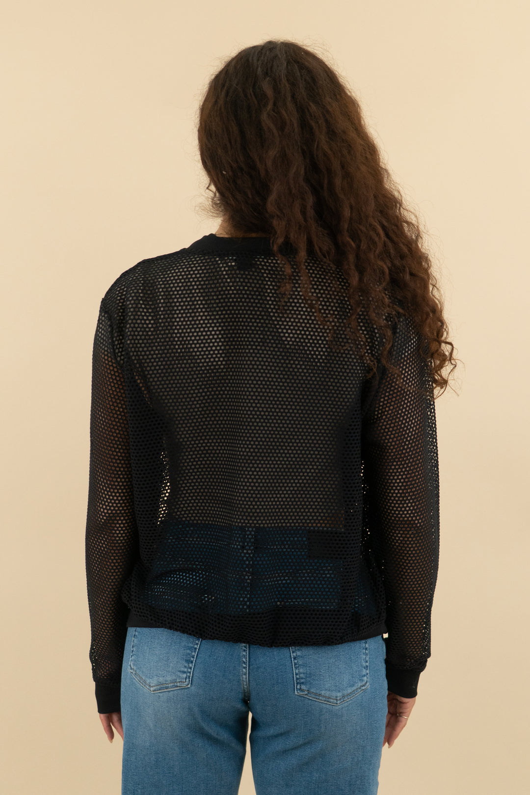Koral Black Mesh Zip Up (m; retail $50)