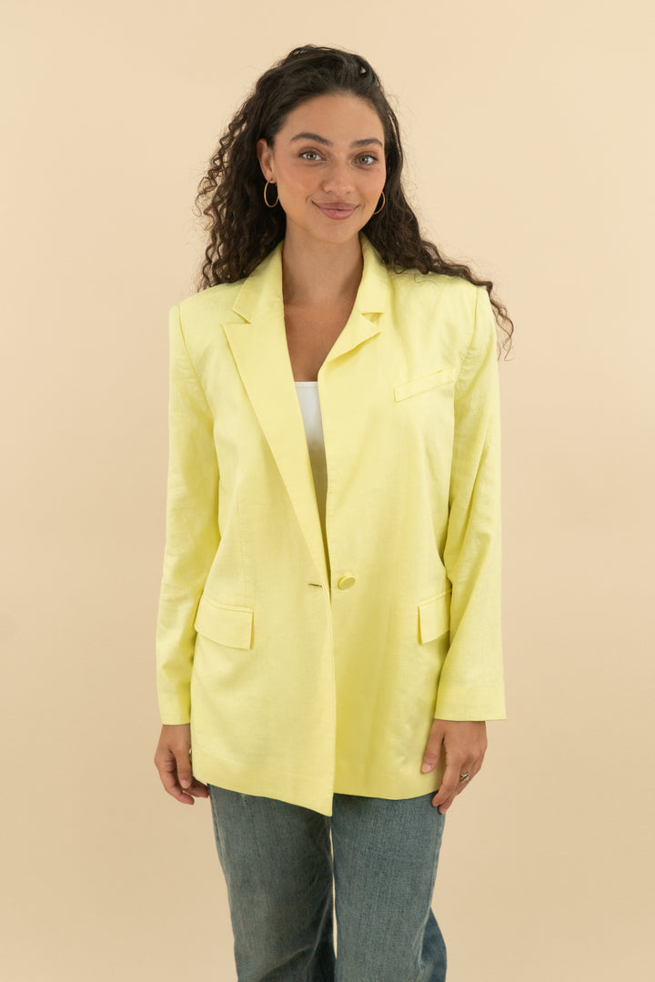 Open Edit Yellow Blazer (s; retail $59)