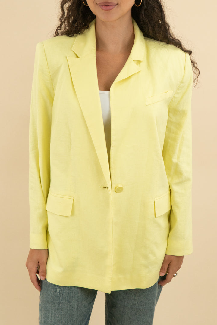 Open Edit Yellow Blazer (s; retail $59)