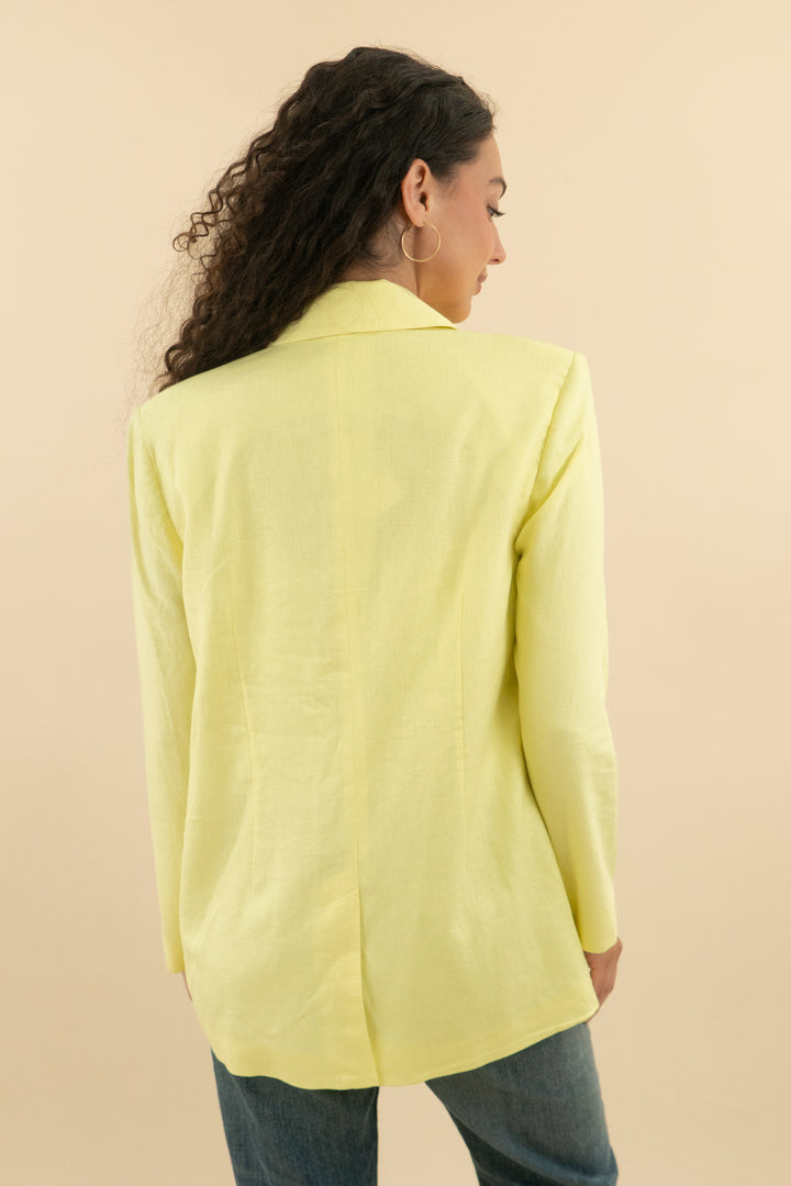 Open Edit Yellow Blazer (s; retail $59)