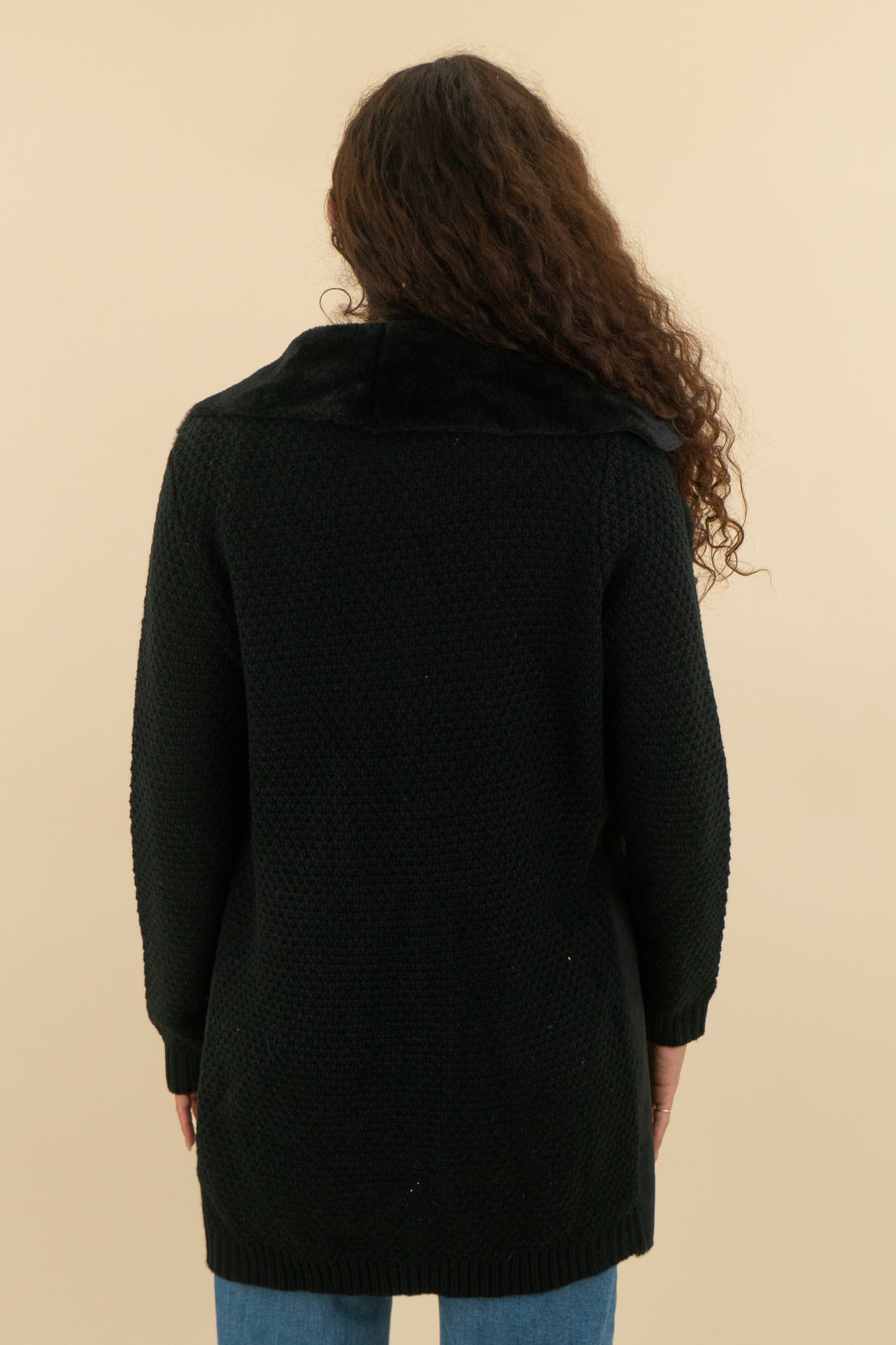 Love Token Black Faux Fur Coat (m; retail $228)