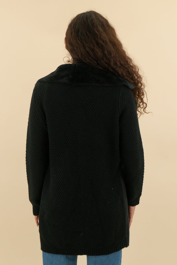 Love Token Black Faux Fur Coat (m; retail $228)