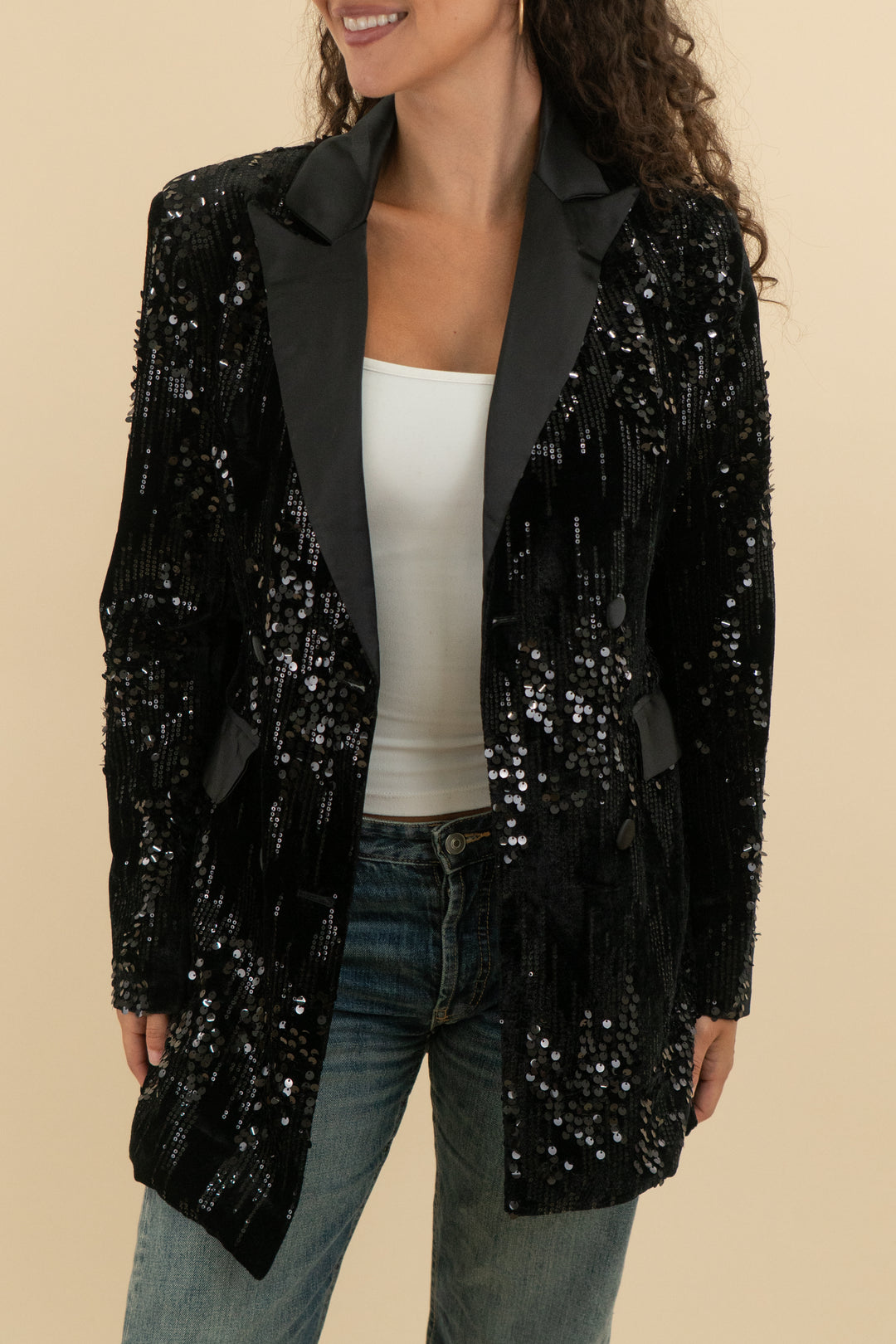 Xinran Studio Sequin Blazer (xl; retail $85)