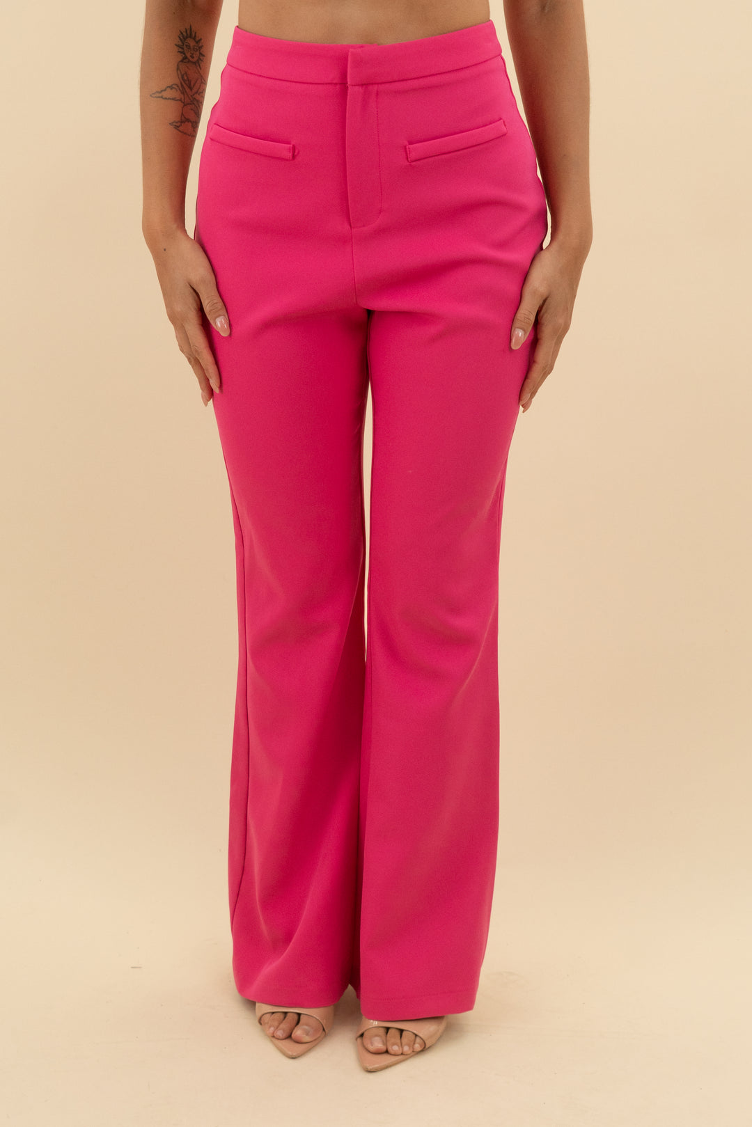 pink lily pink trouser pants (m; retail $48)