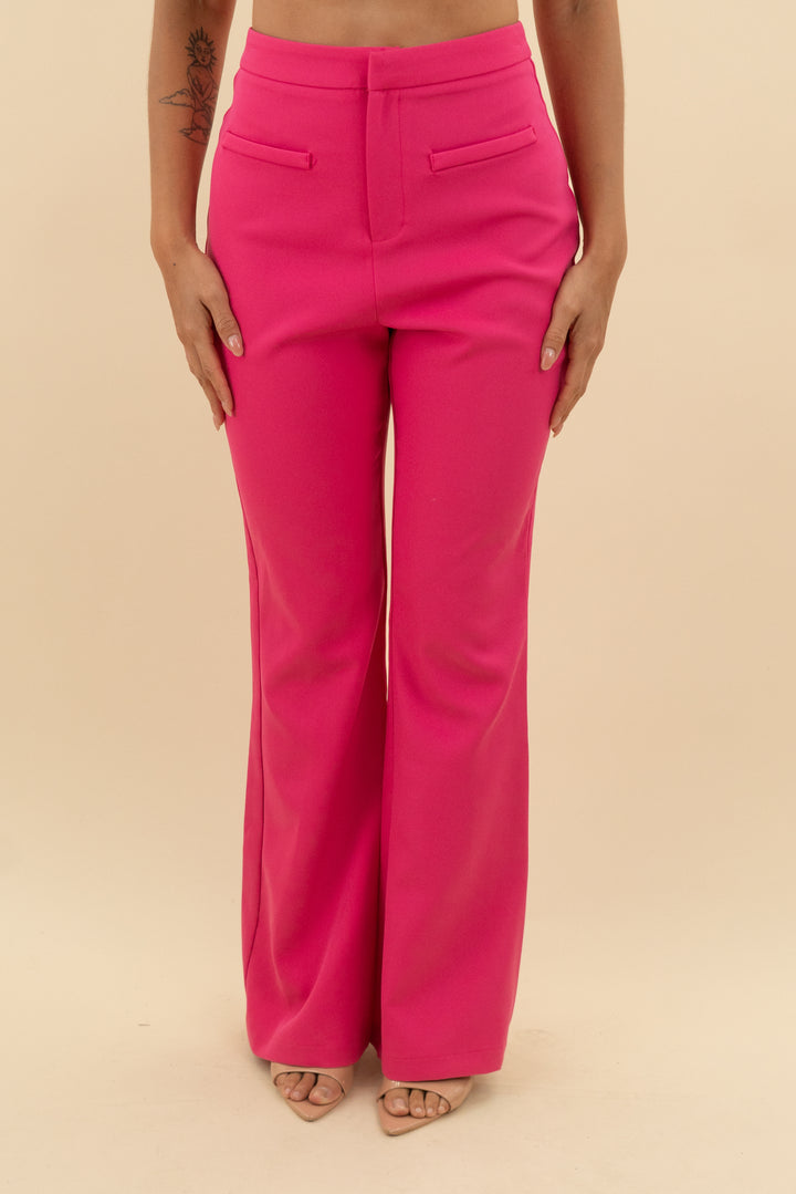 pink lily pink trouser pants (m; retail $48)