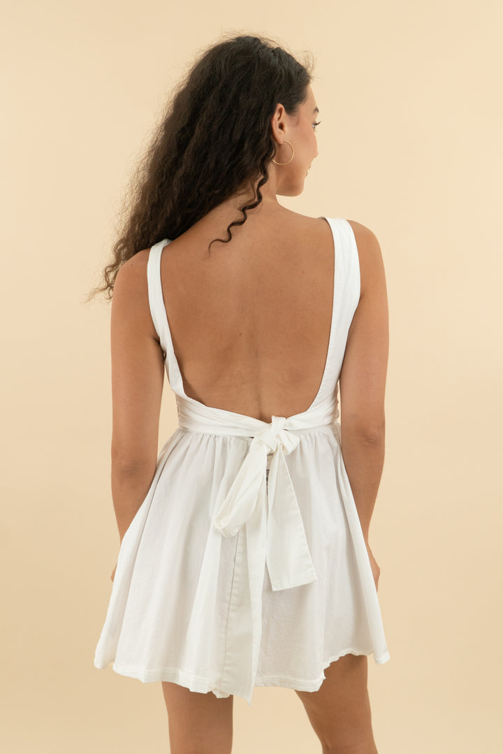 wild fable white mini dress (m; retail $38)