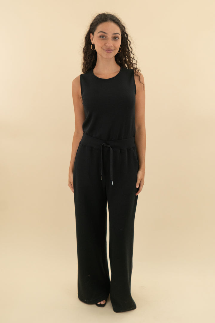 spanx black jumpsuit (m; retail $148)