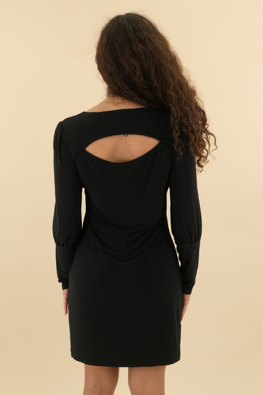 White House Black Market Black Mini Dress (m; retail $110)
