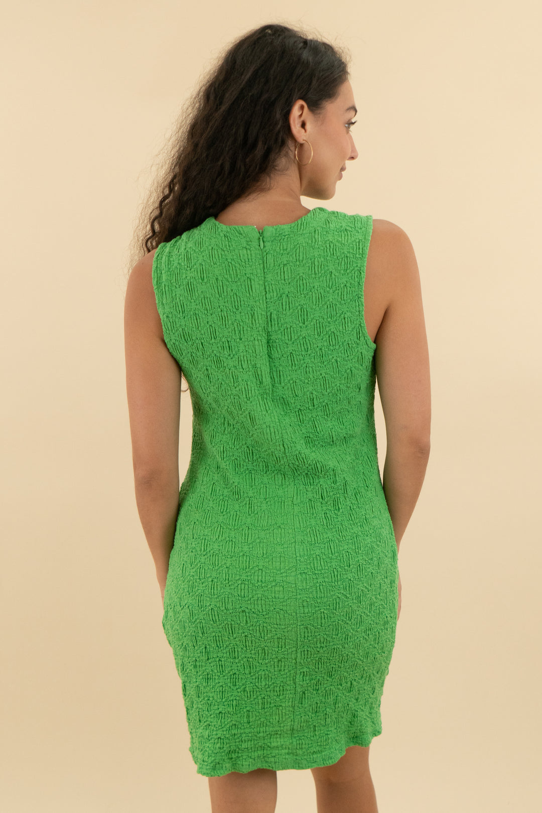 porridge kelly green textured tank dress (s; retail $128)