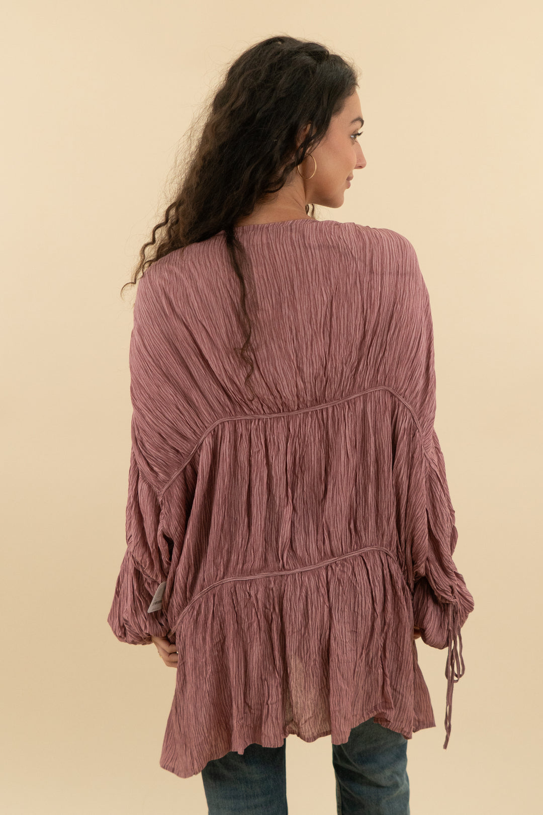 free people dark mauve top nwt (os; retail $78)