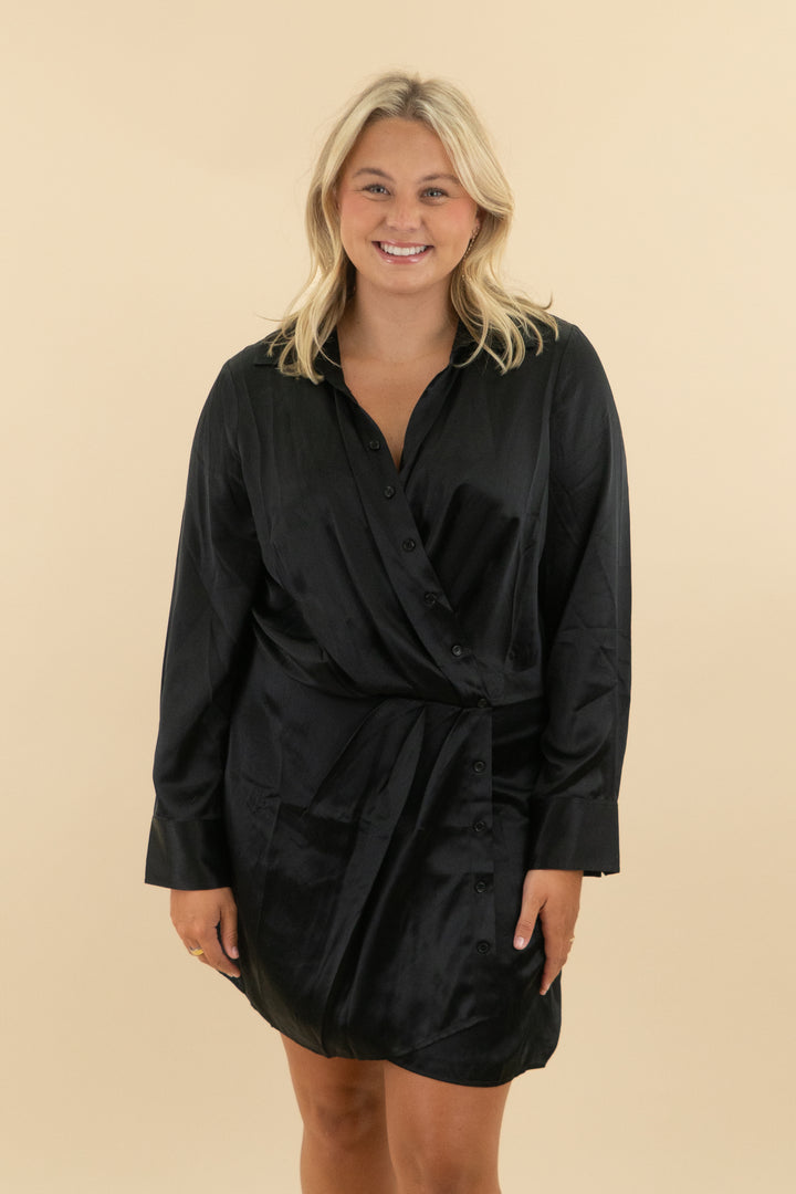 Reformation black silk dress nwt (l; retail $248)