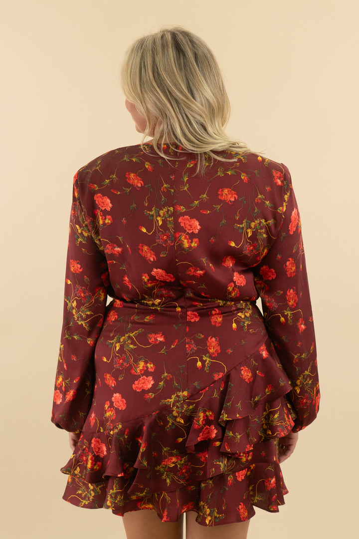 cinq a sept burgundy floral dress (16)