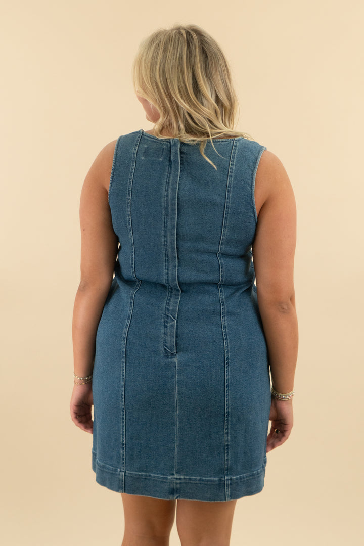 show me your mumu denim dress nwt (xxl; retail $158)