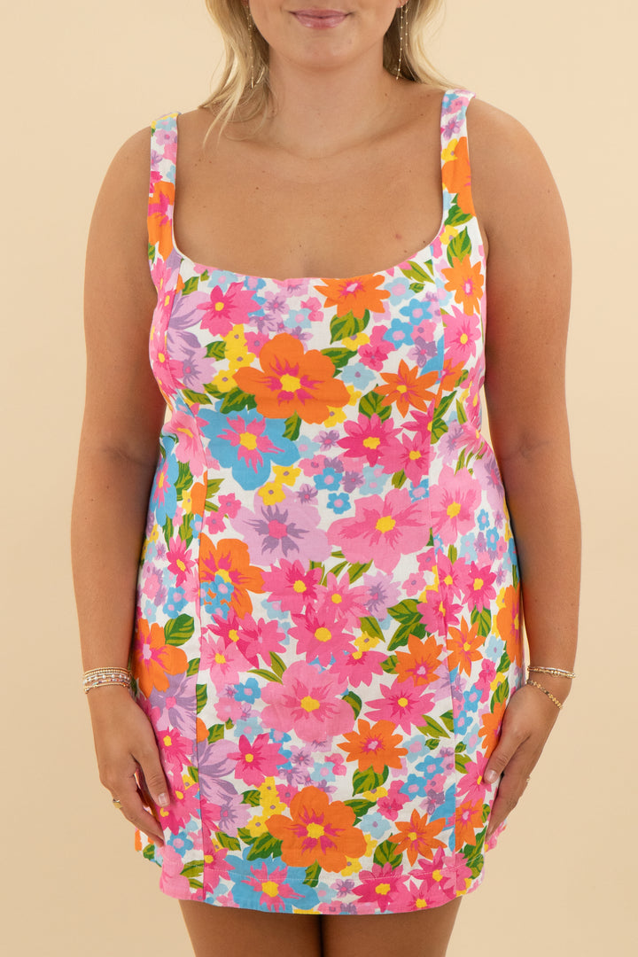 show me your mumu multi floral dress (xxl; retail $168)
