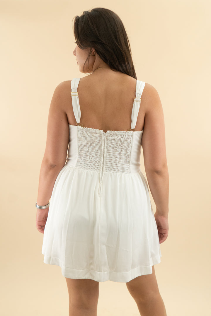 show me your mumu white skort dress nwt (xxl; retail $168)