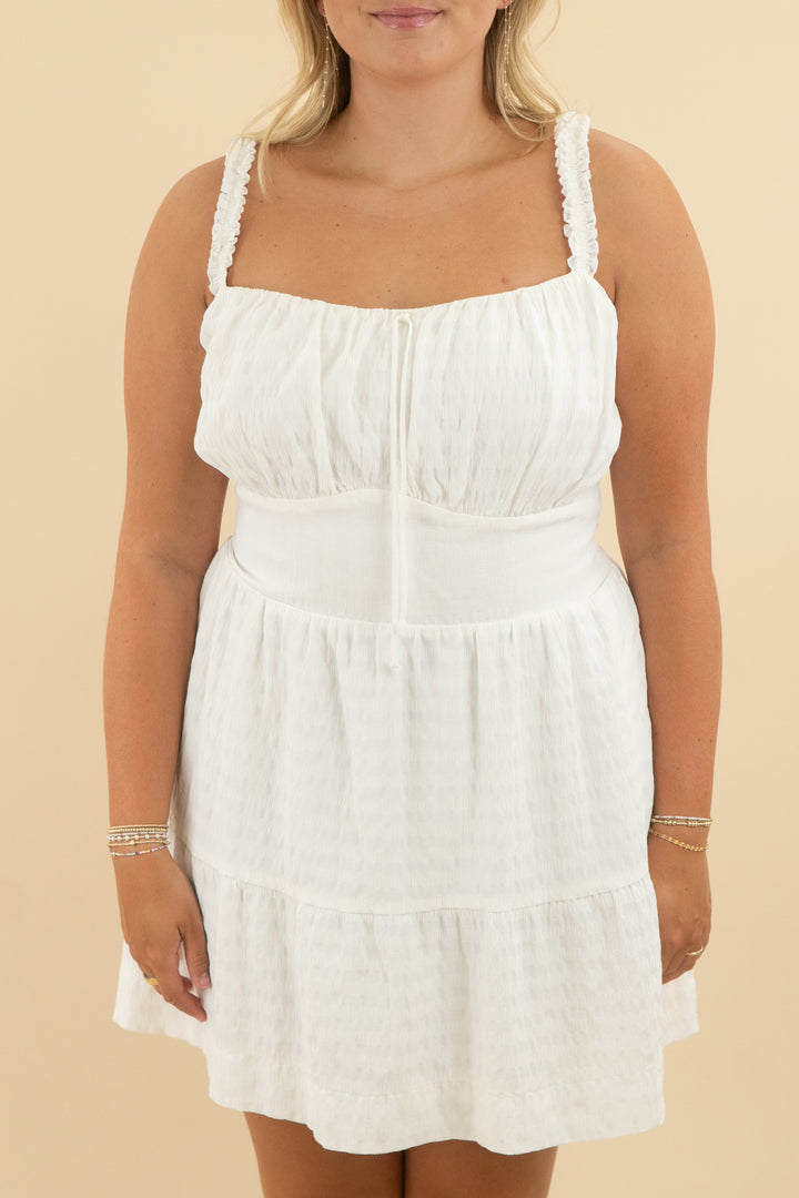 show me your mumu white mini dress (xxl; retail $138)