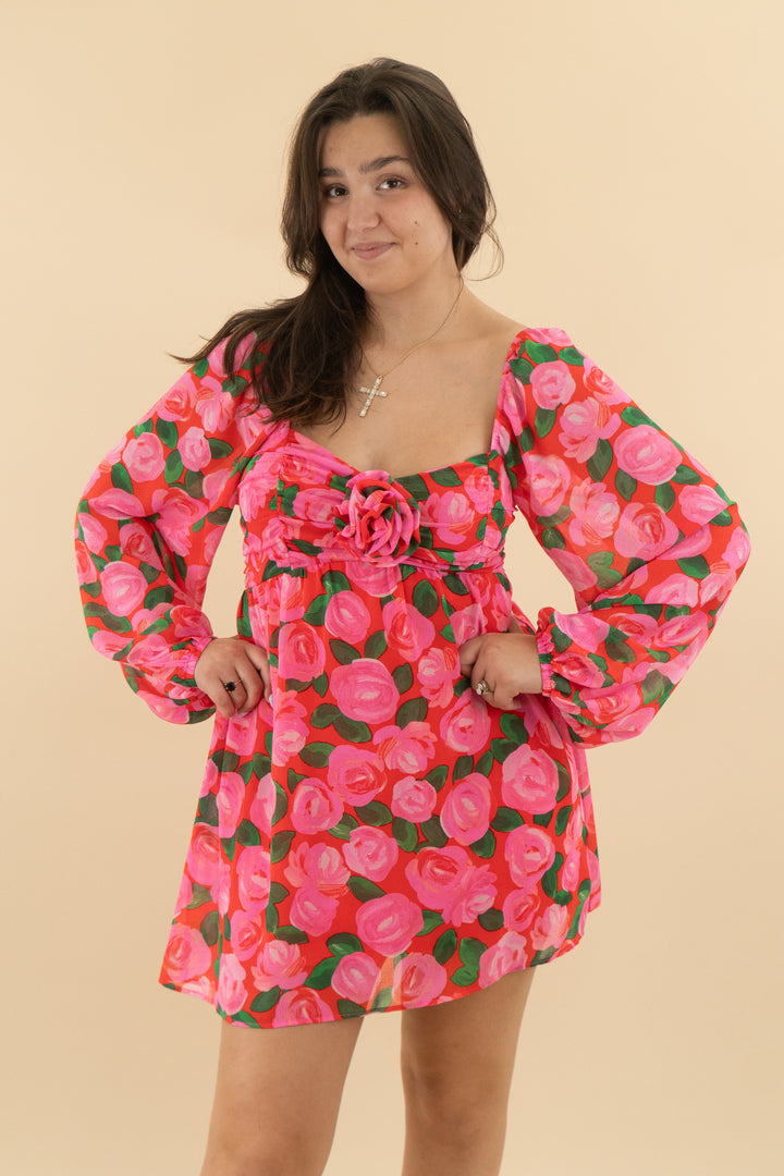 show me your mumu rose bloom babydoll dress (xxl; retail $178)