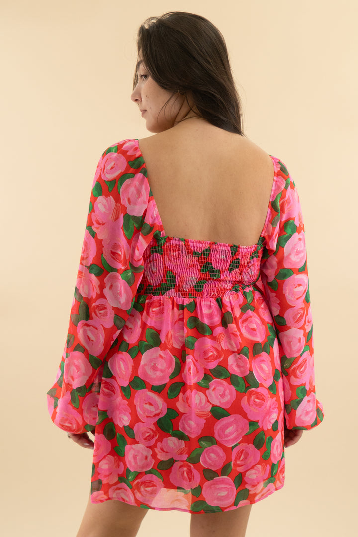 show me your mumu rose bloom babydoll dress (xxl; retail $178)