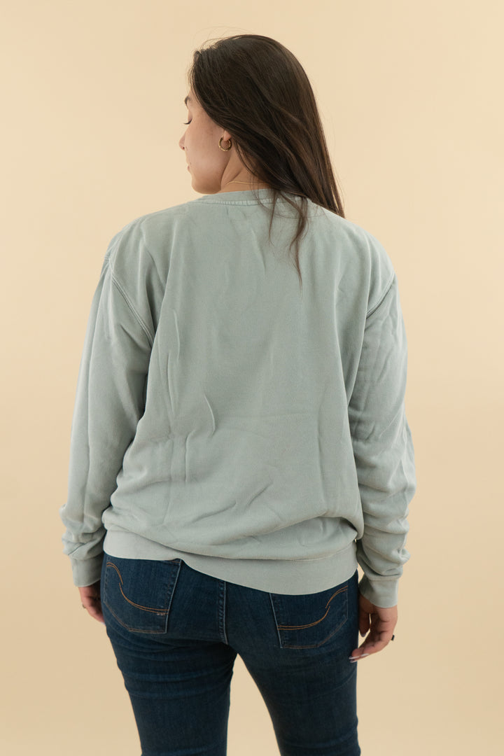 Living Fully Co. Grey "Wild About You" Sweatshirt (l; retail $68)