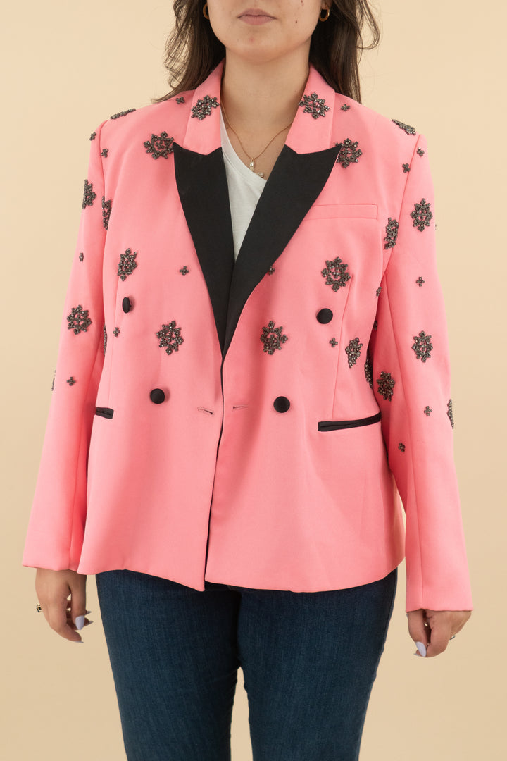 *AUCTION* l'agence pink and black blazer (l;0)